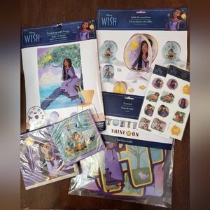 NWT Disney Wish Party Decorations 7 Pieces